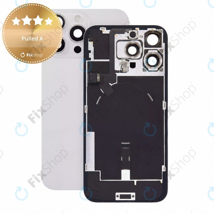 Γυαλί πίσω περιβλήματος για iPhone 16 Pro Max, White Titanium, Pulled A