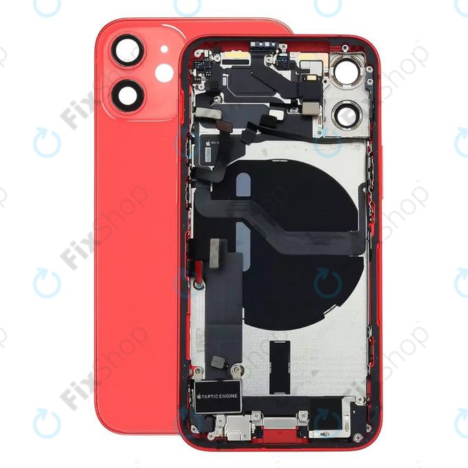 Πίσω Κάλυμμα με Μικρά Ανταλλακτικά για iPhone 12 Mini | Red