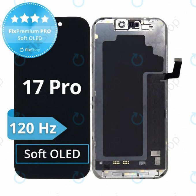 Οθόνη Soft OLED 120Hz για iPhone 17 Pro, Αφής με πλαίσιο, FixPremium PRO