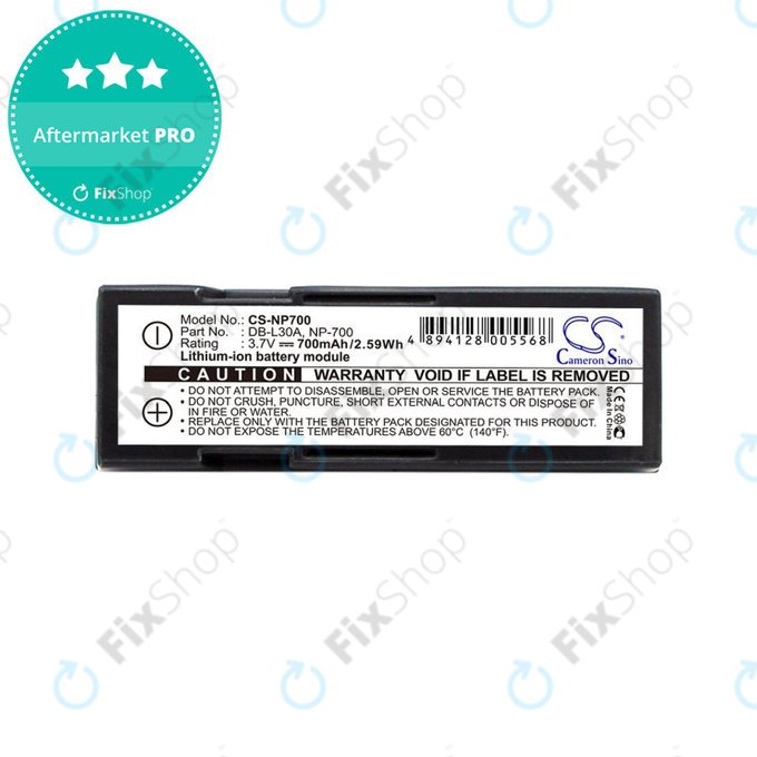 Μπαταρία για Minolta Dg-X50-K, Pentax Optio Z10, Samsung L77, Sanyo, 700mAh, Li-Ion, 3.7V, NP-700, HQ