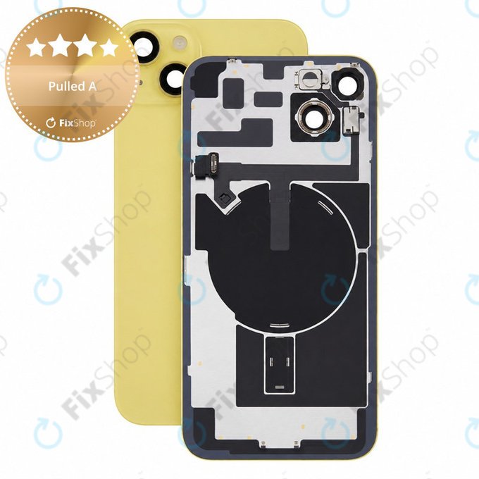 Γυαλί πίσω περιβλήματος για iPhone 14 Plus, Yellow, Pulled A