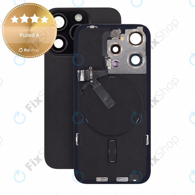 Γυαλί πίσω περιβλήματος για iPhone 15 Pro, Black Titanium, Pulled A