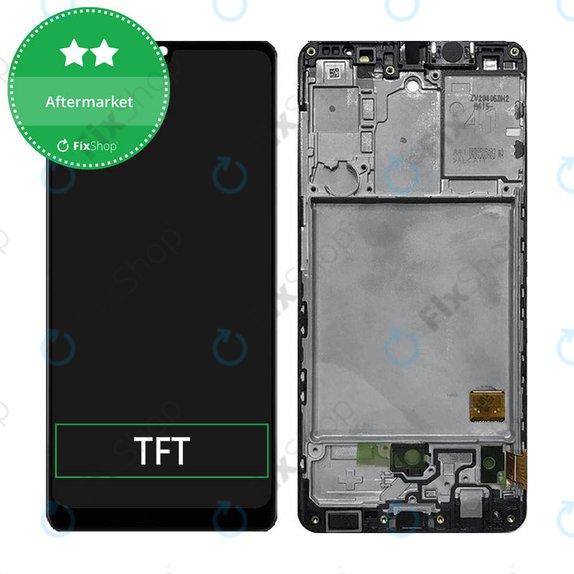 Συγκρότημα οθόνης για Samsung A41, A415F, Prism Crush Black, Aftermarket