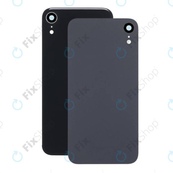 Πίσω Κάλυμμα Γυαλί με Φακό Κάμερας για iPhone XR | Μαύρο | Black