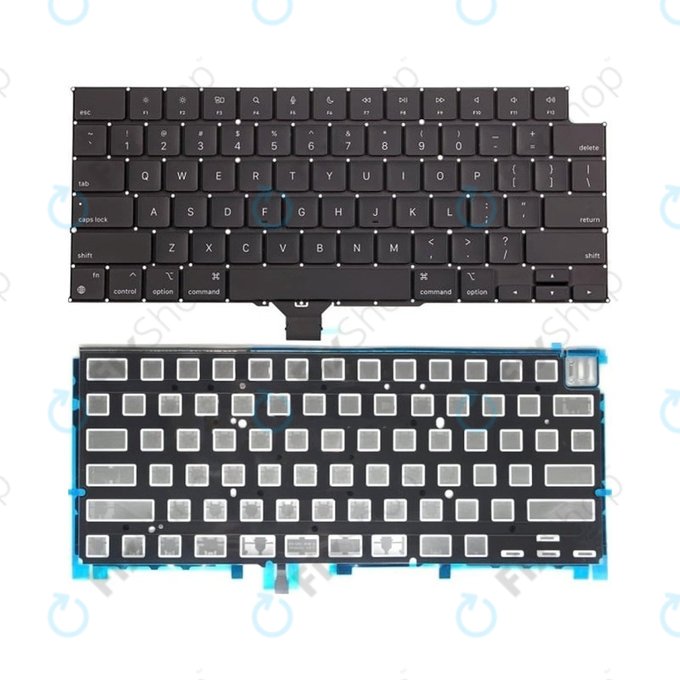 Πληκτρολόγιο + Backlight US για MacBook Pro 14" M1 Pro A2442 (2021) | 16" M1 Max A2485 (2021)