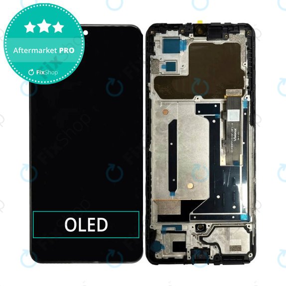 Συγκρότημα οθόνης για Xiaomi Redmi 12, 23053RN02A, 23053RN02Y, 23053RN02I, Midnight Black, Aftermarket