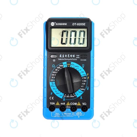 Ψηφιακό Πολύμετρο Sunshine DT-9205E