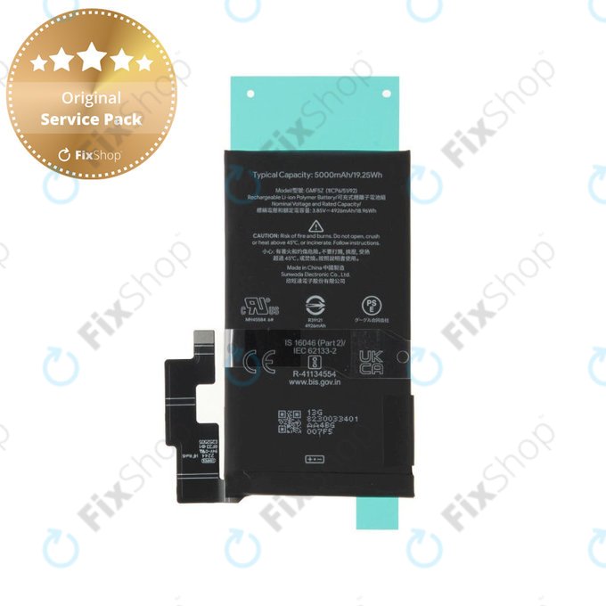 Battery για Google Pixel 7 Pro GP4BC GE2AE, G949-00398-00, GMF5Z, 5000mAh, Genuine Service Pack