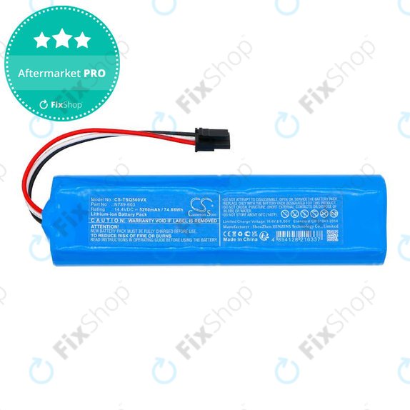 Μπαταρία για Tesla Robostar iQ500, iQ600, 5200mAh, Li-Ion, 14.4V, N789-603, HQ