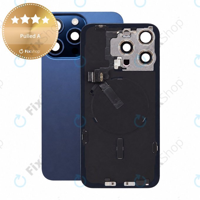 Γυαλί πίσω περιβλήματος για iPhone 15 Pro Max, Blue Titanium, Pulled A