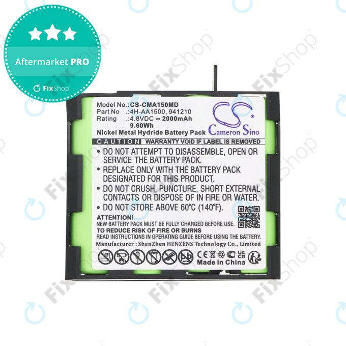 Μπαταρία για Compex MI-Fitness, 2000mAh, Ni-MH, 4.8V, 941213, HQ