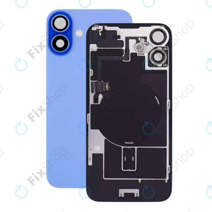 Πίσω Κάλυμμα Γυαλί + Φακός Κάμερας + Μεταλλική Πλάκα + Μαγνήτες Magsafe για iPhone 16 | Ultramarine