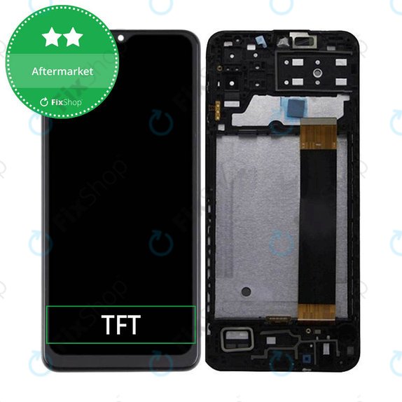 Συγκρότημα οθόνης για Samsung M13, M135F, Black, Aftermarket