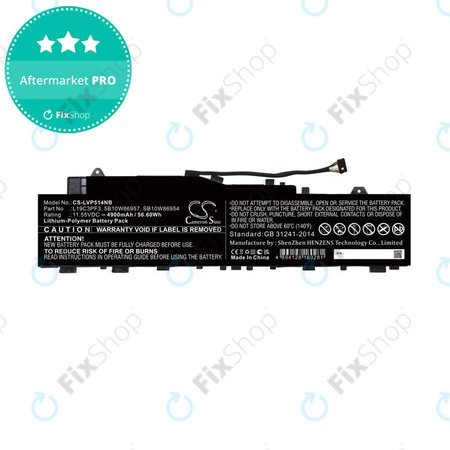 Μπαταρία για Lenovo Ideapad 5 14, Xiaoxin Air 14 2020, 4900mAh, Li-Pol, 11.55V, 5B10W86957, HQ