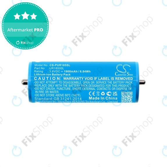 Μπαταρία για Braun Silk-épil 5, Silk-épil 7, Silk-épil 9, 1900mAh, Li-Ion, 3.6V, UR18500L, HQ