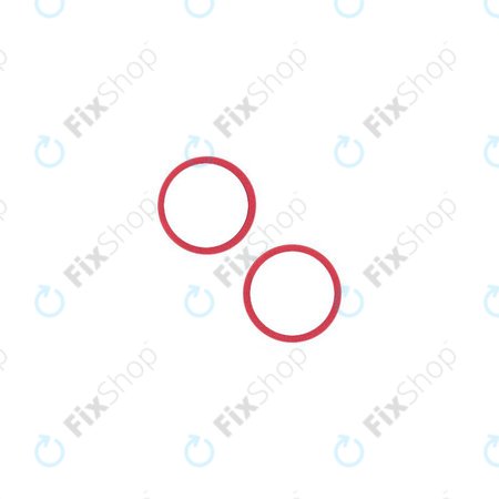 Πλαίσιο Φακού Πίσω Κάμερας για iPhone 14 | 14 Plus | Red | 2τμχ