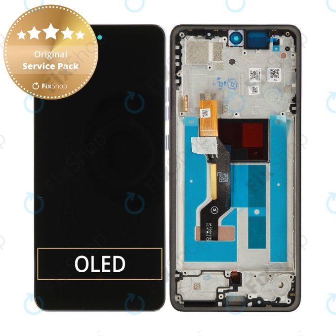 Οθόνη για Motorola Moto G86 5G, Αφής με πλαίσιο, Cosmic Sky, 5D68C30475, Genuine Service Pack