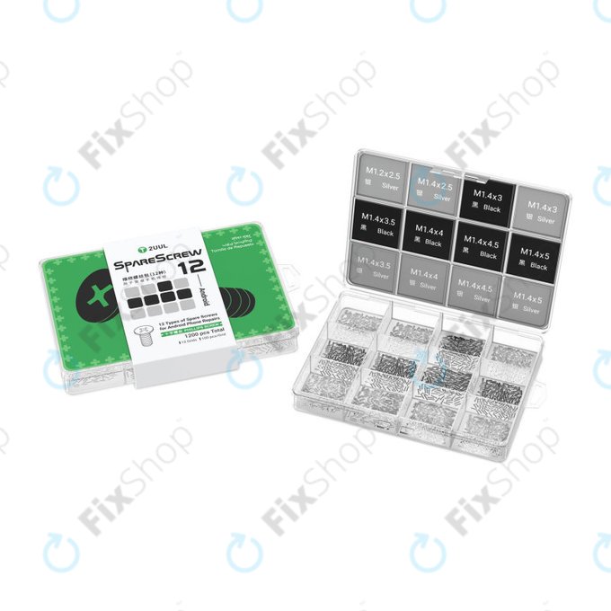 Σετ βιδών Phillips για επισκευή Android, 2UUL SC12, 1200τμχ/πακέτο