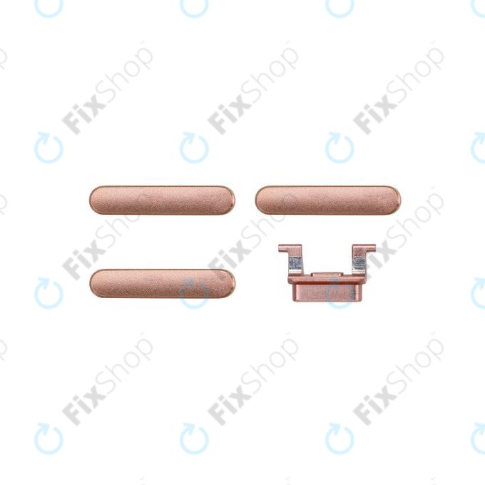 Σετ Πλαϊνών Κουμπιών για iPhone 8 Plus | Λειτουργίας + Έντασης + Σίγασης | Gold