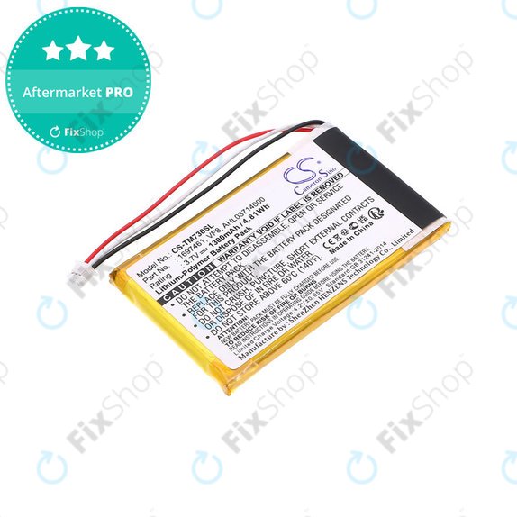 Μπαταρία για TomTom Go 530 Live, 630T, 720, 730T, 930T, 1697461, Li-Polymer, 3.7V, 1300mAh, HQ