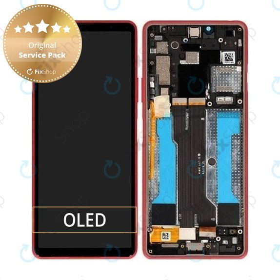 Συγκρότημα οθόνης για Sony Xperia 10 III, Ροζ, Pink, Service Pack