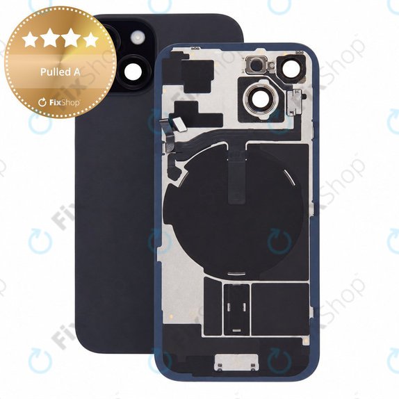 Γυαλί πίσω περιβλήματος για iPhone 15, Black, Pulled A
