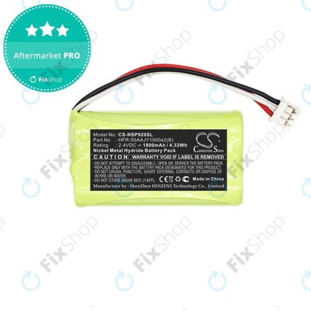 Μπαταρία για Nvidia P2920, Nvidia Shield Game Controller, 1800mAh, Ni-MH, 2.4V, HFR-50AAJY1900x2(B), HQ