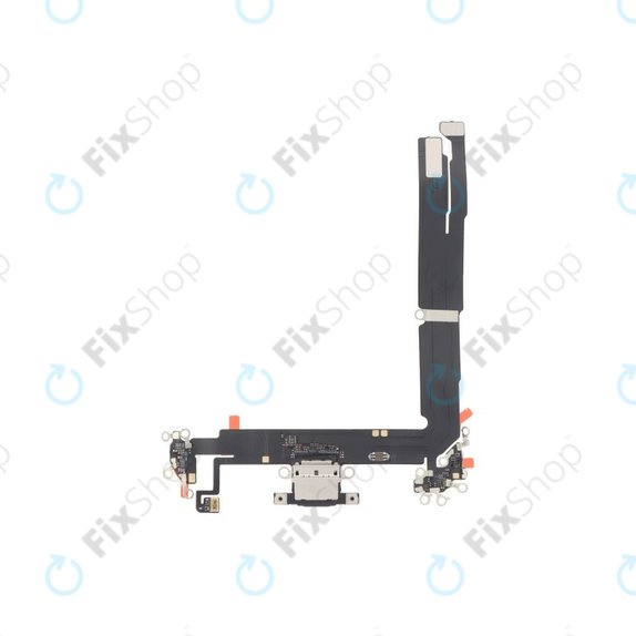 Επαφές Φόρτισης + Καλώδιο Flex για iPhone 16 Plus | Μαύρο | Black