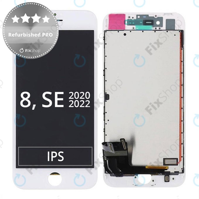 LCD Display Assembly για iPhone 8, SE (2020) | SE (2022) | Λευκό, White | Refurbished PRO