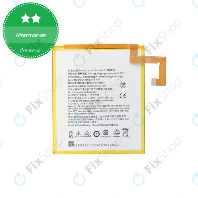 Μπαταρία για Lenovo Tab M10, TB-X605, TB-X306, TB-X505, L18D1P32, 4850mAh