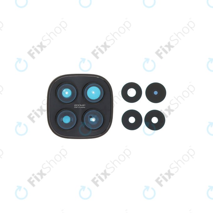 Γυαλί Φακού Πίσω Κάμερας με Πλαίσιο για Xiaomi Redmi Note 15 Pro 5G, Black