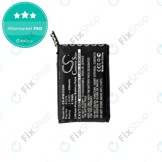 Μπαταρία για Apple Watch 1 38mm, A1578, 200mAh, HQ