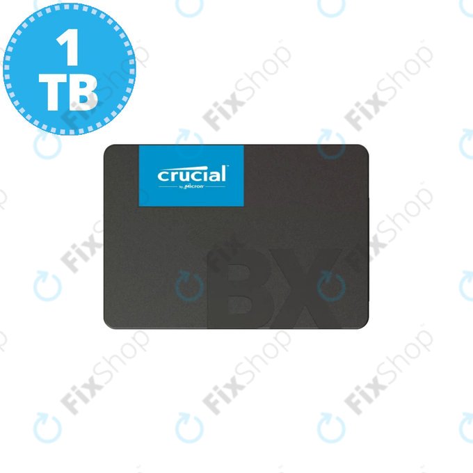 SSD 2.5" 1TB (SATA3, 6GB/s) για Crucial BX500 | CT1000BX500SSD1 | Genuine Service Pack