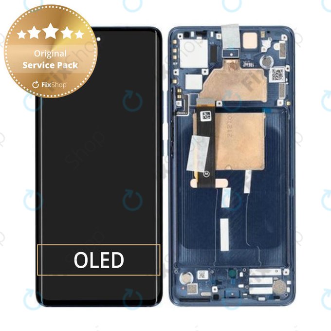 LCD Display Assembly για Motorola Edge 30 Fusion | Neptune Blue | Service Pack