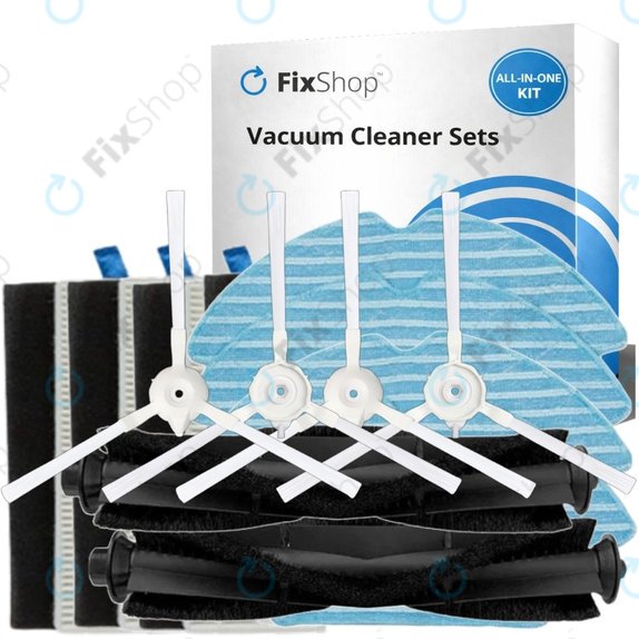 Σετ ανταλλακτικών για Rowenta X-Plorer S75 (2x Κύρια βούρτσα, 4x Φίλτρο, 4x Πλαϊνή Βούρτσα, 4x Πανί Σφουγγαρίστρας)