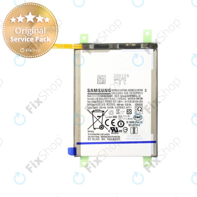 Battery για Samsung A33 5G A336B | 5000mAh | EB-BA536ABY | GH82-28146A | Service Pack