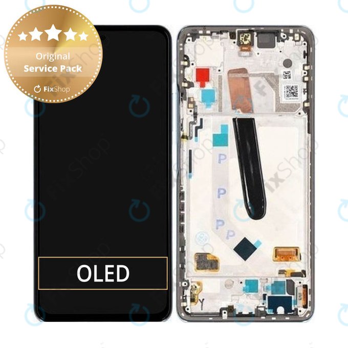 Συγκρότημα οθόνης για Xiaomi Poco F3, Μπλε, Blue, Service Pack