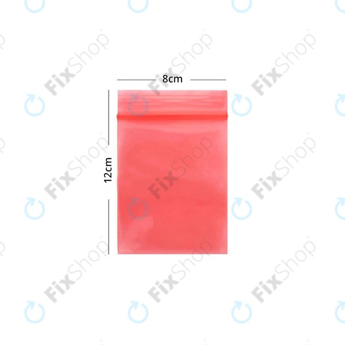 Αντιστατική Σακούλα ZIP Lock (Κόκκινο) - 8x12cm 100τμχ | Red