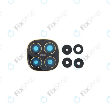 Φακός Πίσω Κάμερας με Πλαίσιο για Xiaomi Poco X7 | Μαύρο, Black