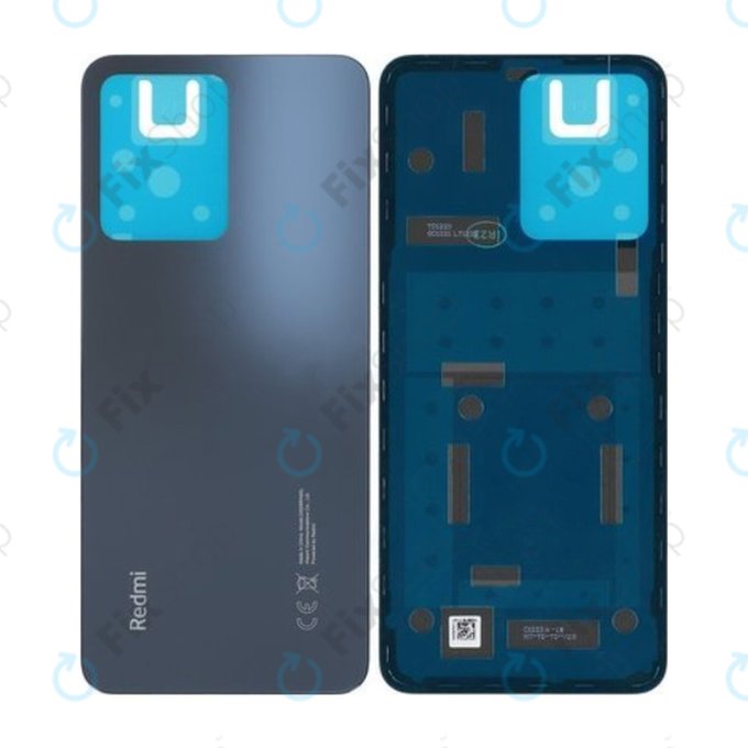 Καπάκι Μπαταρίας για Xiaomi Redmi Note 12 23021RAAEG 23021RAA2Y, 1610111001048A, Onyx Grey, Genuine Service Pack