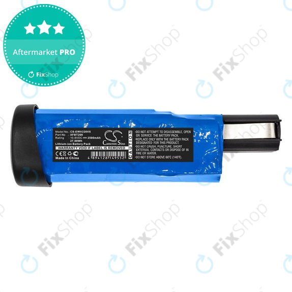 Μπαταρία για Shark WV200UK, WV200, WV201, WV205, WV220, Ion W1 Cord, 2500mAh, Li-Ion, 10.8V, XFBT200, HQ