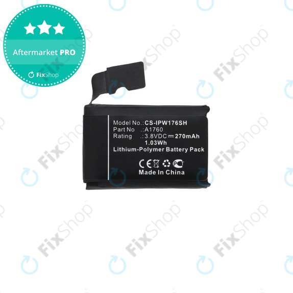Μπαταρία για Apple Watch 2 38mm, A1760, 270mAh, HQ