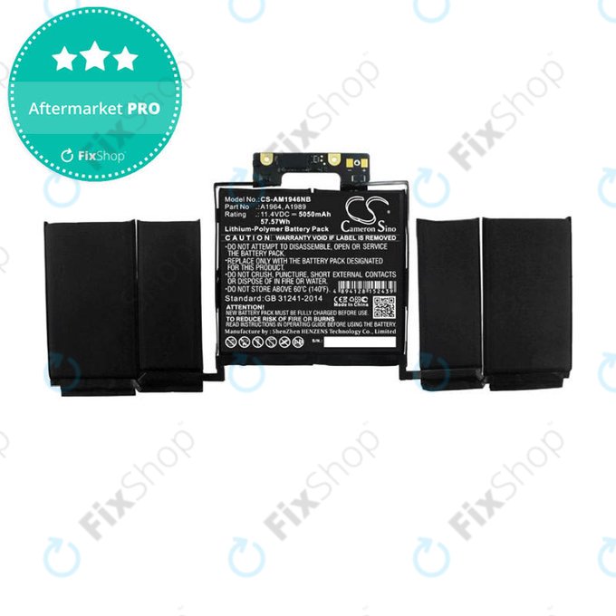 Μπαταρία για MacBook Pro 13", 2018 – 2020, A1989, A2251, A1964, 5050mAh, HQ
