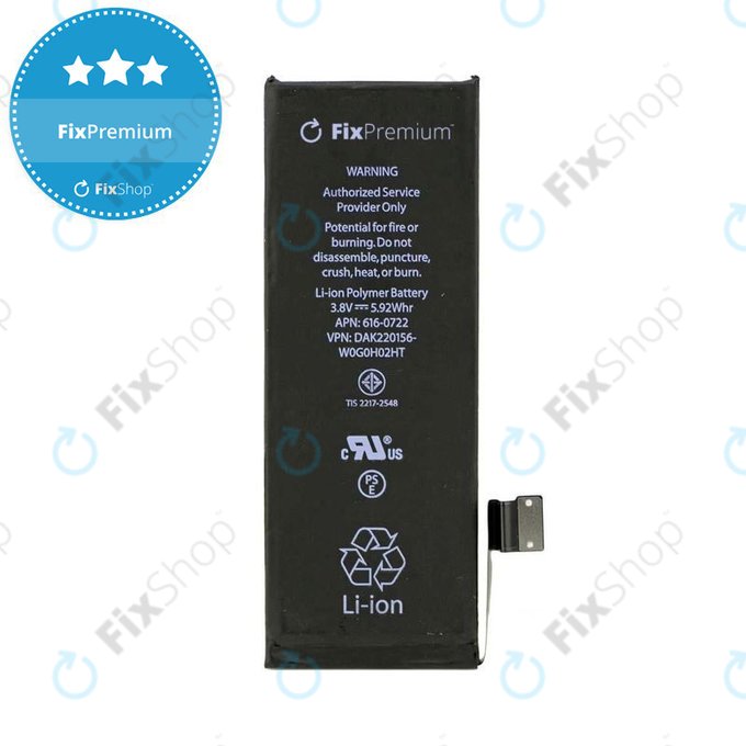 Μπαταρία για iPhone 5S, 1560mAh, FixPremium