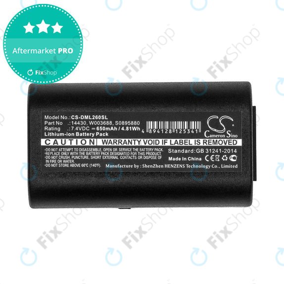Μπαταρία για Dymo 260, 280, 650, 650mAh, Li-Ion, 7.4V, 14430, HQ
