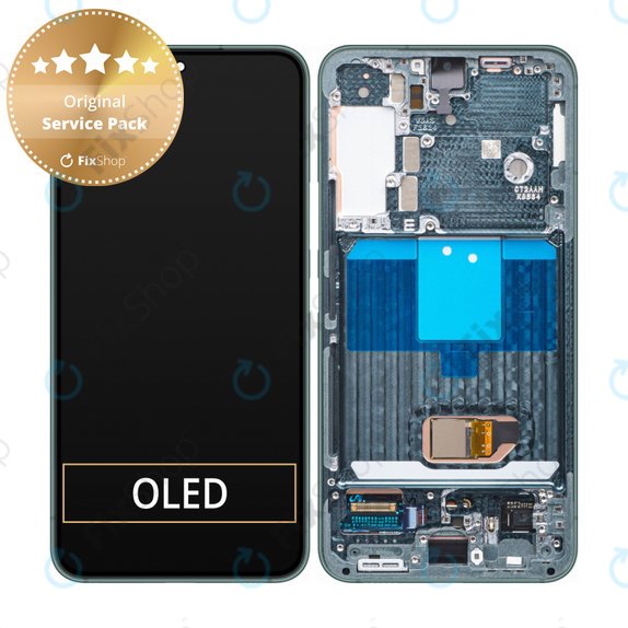 Συγκρότημα οθόνης για Samsung S22, S901B, GH82-27520C, GH82-27521C, Green, Service Pack
