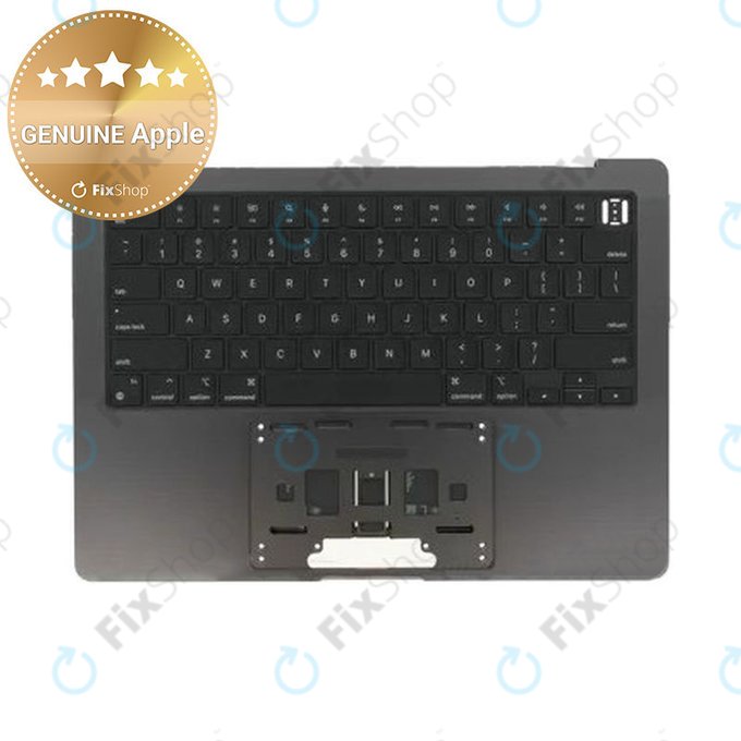 Άνω πλαίσιο πληκτρολογίου για MacBook Pro 14", A3185 (2024), με πληκτρολόγιο US και μπαταρία, Space Black, 661-50210, Genuine Apple