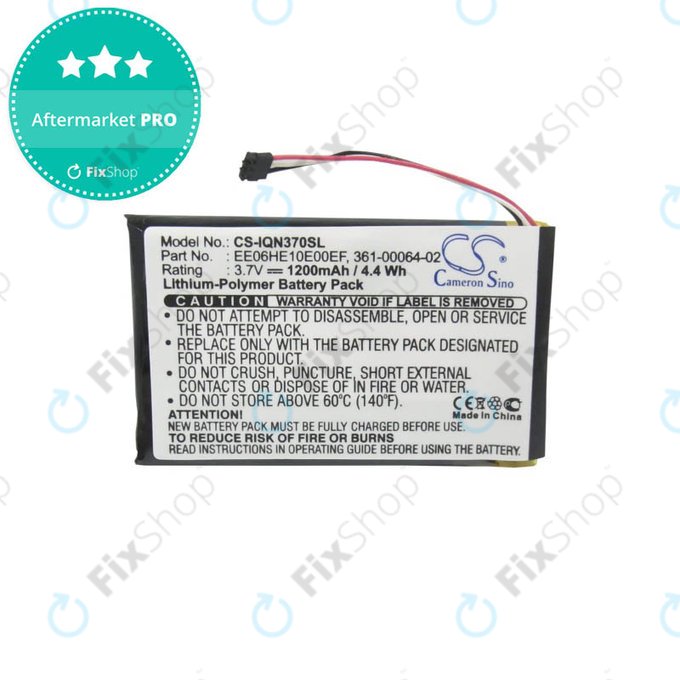 Battery για Garmin Nuvi 3700 | 3760 | 3760T | 3790 | 3790T | 361-00046-02 | 361-00064-02 | EE06HE10E00EF | 1200mAh | HQ