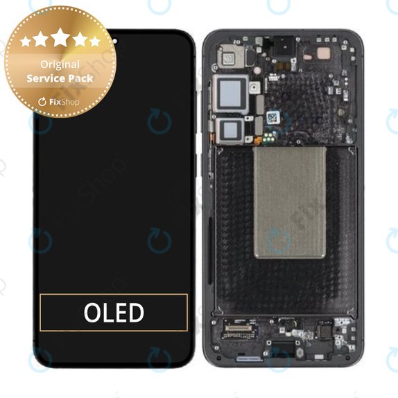 Συγκρότημα οθόνης για Samsung S24 Plus, S926B, Onyx Black, Service Pack