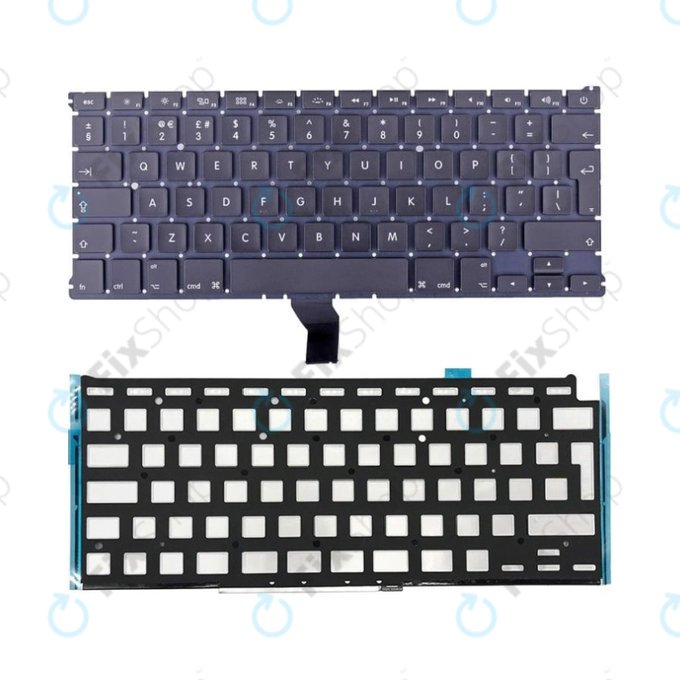 Πληκτρολόγιο + Backlight UK/EU για MacBook Air 13" A1369 (Μέσα 2011) | A1466 (Μέσα 2012 - Μέσα 2017)